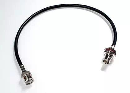 COAX RG58 antenna toldó kábel BNC dugóval és fémházra csavarozható BNC aljzattal