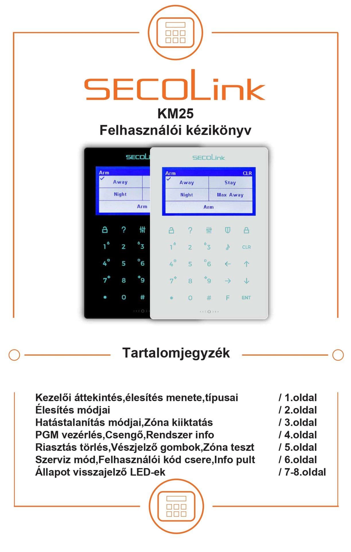 KM25(M) Felhasználói kézikönyv